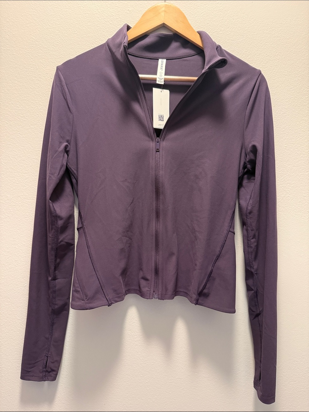 SPANX Purple Full-Zip Women's Active Jacket